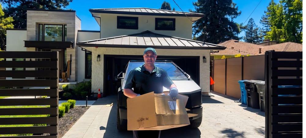 Home cleanout before and after — residential junk removal Bay Area