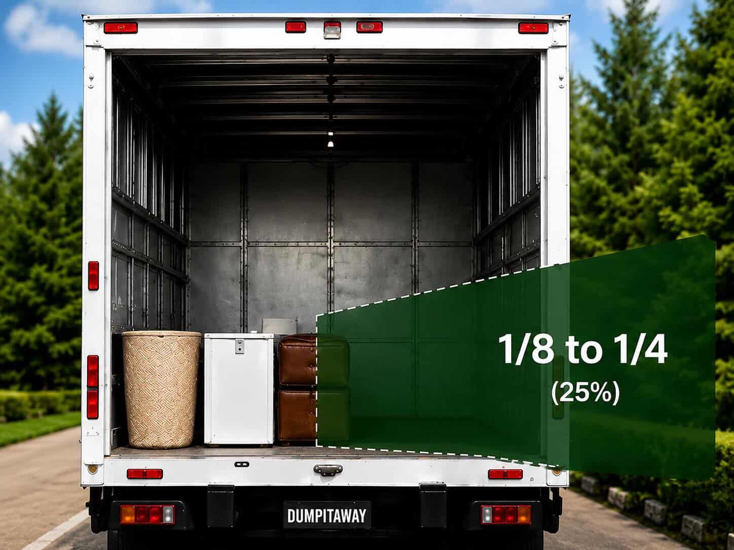 1/8 to 1/4 load truck — Dump It Away junk removal